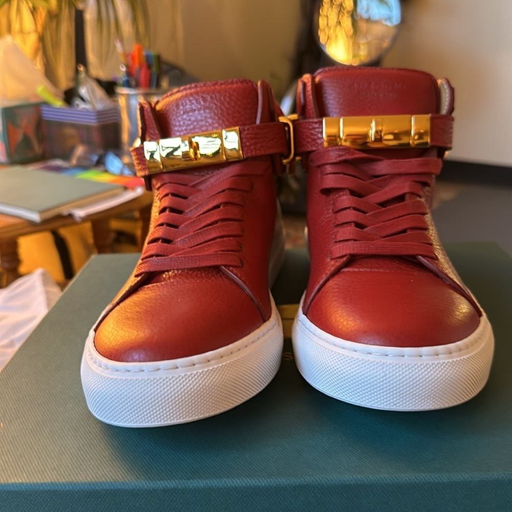 Brand New in Box (NIB) Buscemi 100MM in red. Size 41 (US 8) - Picture 5 of 7